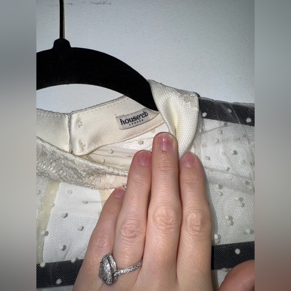 House of CB Ivory Lace long top